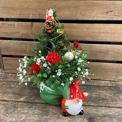 Gnome for the Holidays from Casey's Garden Shop & Florist, Bloomington Flower Shop