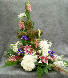 Sympathy Cross from Casey's Garden Shop & Florist, Bloomington Flower Shop