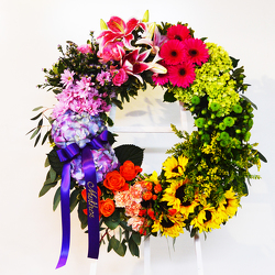 Eternal Peace Wreath from Casey's Garden Shop & Florist, Bloomington Flower Shop