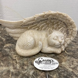 Resin Cat Angel from Casey's Garden Shop & Florist, Bloomington Flower Shop