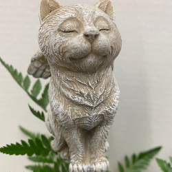 Resin Cat Angel from Casey's Garden Shop & Florist, Bloomington Flower Shop