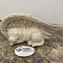 Resin Dog Angel from Casey's Garden Shop & Florist, Bloomington Flower Shop