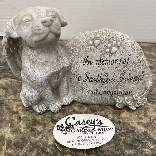 In Memory Of A Faithful Friend from Casey's Garden Shop & Florist, Bloomington Flower Shop