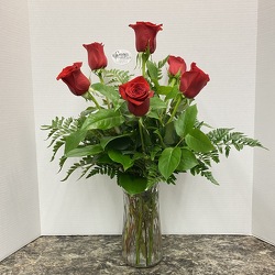 Half Dozen Red Roses - Classic from Casey's Garden Shop & Florist, Bloomington Flower Shop