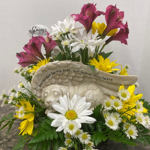 Pet Memorial Arrangement from Casey's Garden Shop & Florist, Bloomington Flower Shop