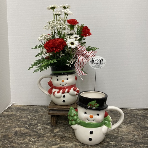 Jolly Snowman from Casey's Garden Shop & Florist, Bloomington Flower Shop