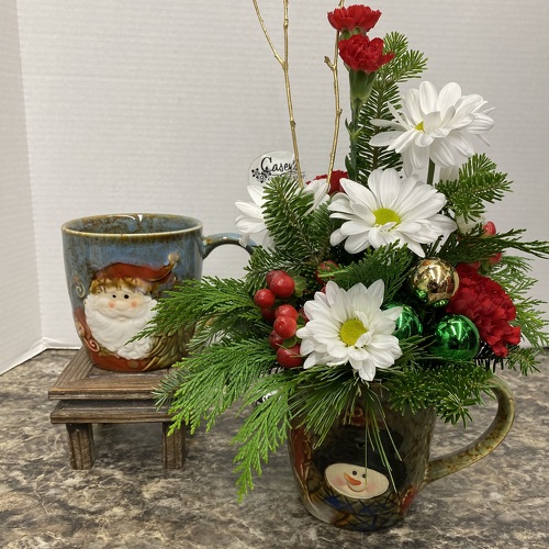 Mug of Cozy Wishes from Casey's Garden Shop & Florist, Bloomington Flower Shop