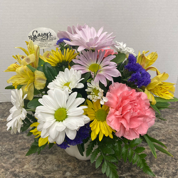 Bowl of Posies from Casey's Garden Shop & Florist, Bloomington Flower Shop