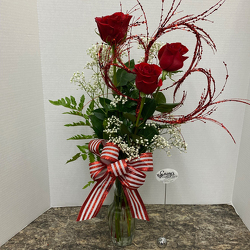 Rose Trio from Casey's Garden Shop & Florist, Bloomington Flower Shop