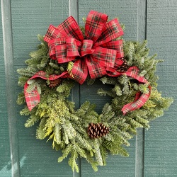 Basic Wreath from Casey's Garden Shop & Florist, Bloomington Flower Shop