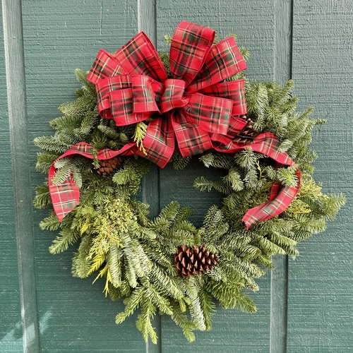 Basic Wreath from Casey's Garden Shop & Florist, Bloomington Flower Shop