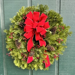 Deluxe Wreath from Casey's Garden Shop & Florist, Bloomington Flower Shop