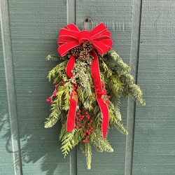 Deluxe Swag from Casey's Garden Shop & Florist, Bloomington Flower Shop