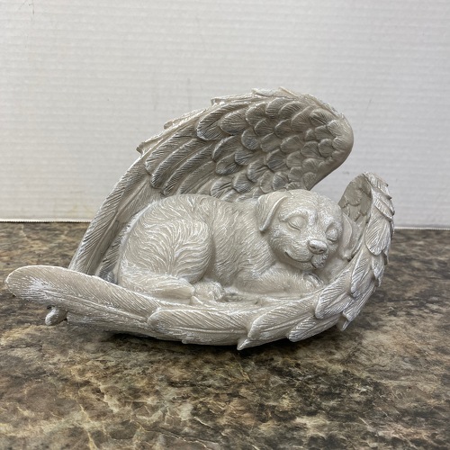 Resin Angel Dog from Casey's Garden Shop & Florist, Bloomington Flower Shop
