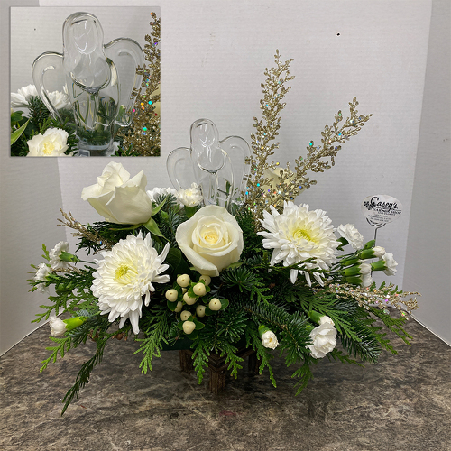 Christmas Angel from Casey's Garden Shop & Florist, Bloomington Flower Shop