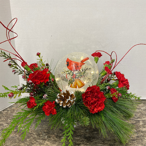 Frosted Luminary from Casey's Garden Shop & Florist, Bloomington Flower Shop