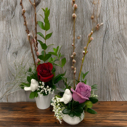 Rose Birds from Casey's Garden Shop & Florist, Bloomington Flower Shop