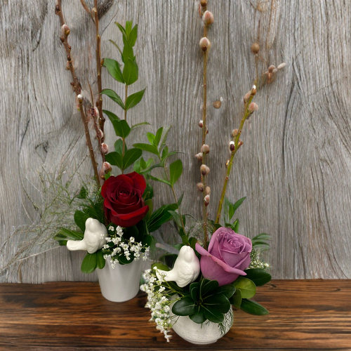 Rose Birds from Casey's Garden Shop & Florist, Bloomington Flower Shop