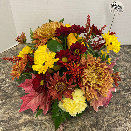 Thankful Harvest from Casey's Garden Shop & Florist, Bloomington Flower Shop