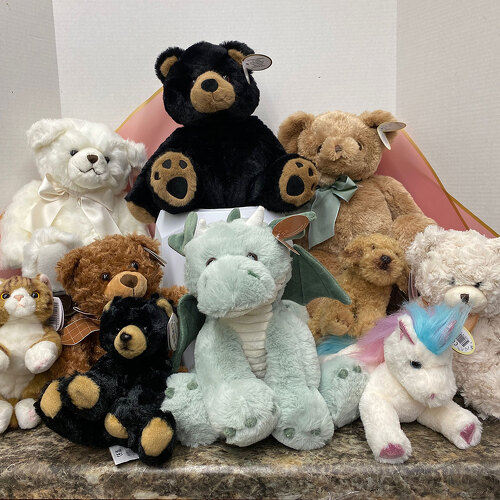 Cuddly Plush Animals from Casey's Garden Shop & Florist, Bloomington Flower Shop