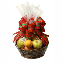 Traditional Christmas Fruit Basket from Casey's Garden Shop & Florist, Bloomington Flower Shop