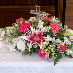 Crystal Cross from Casey's Garden Shop & Florist, Bloomington Flower Shop