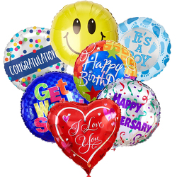 18" Helium Filled Mylar Balloons from Casey's Garden Shop & Florist, Bloomington Flower Shop